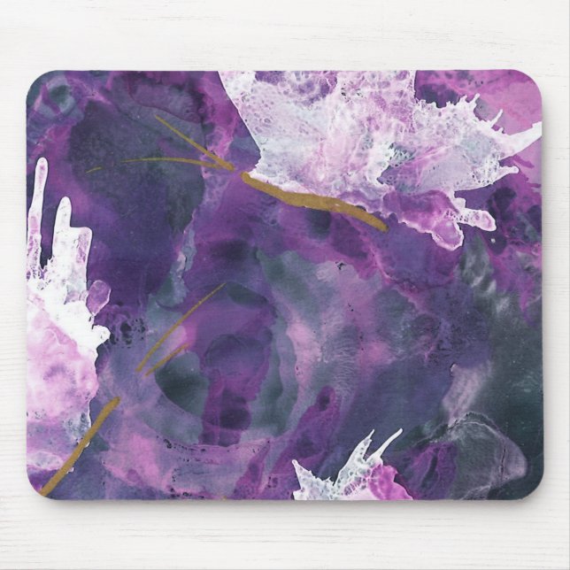 Lilac Frill Mouse Pad (Front)
