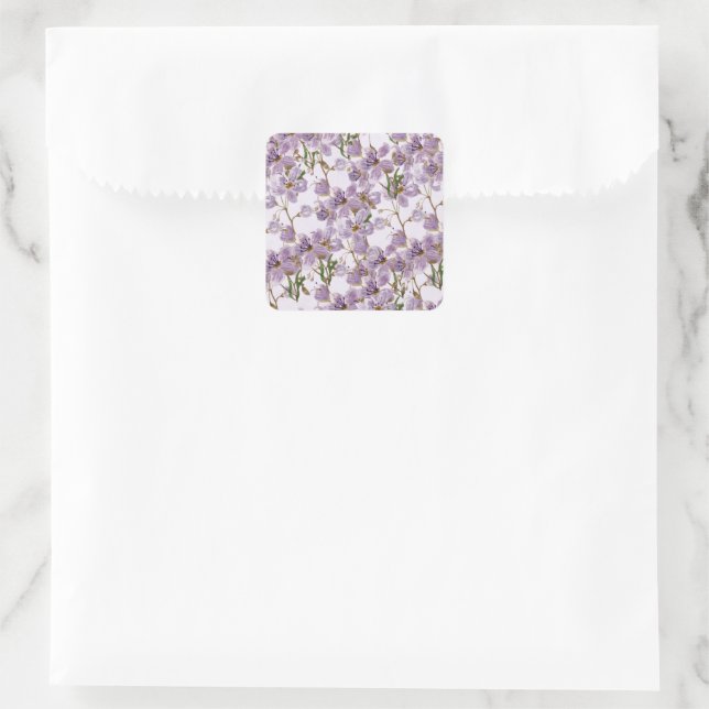 Lilac Garden Floral Decor Sticker (Bag)