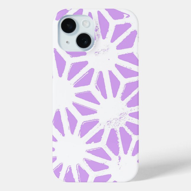Lilac geometric pattern Case-Mate iPhone case (Back)