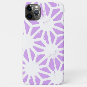 Lilac geometric pattern iPhone 11 pro max case