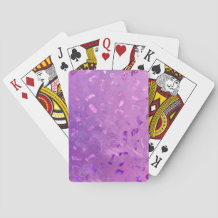 Lilac Glitter Playing Cards