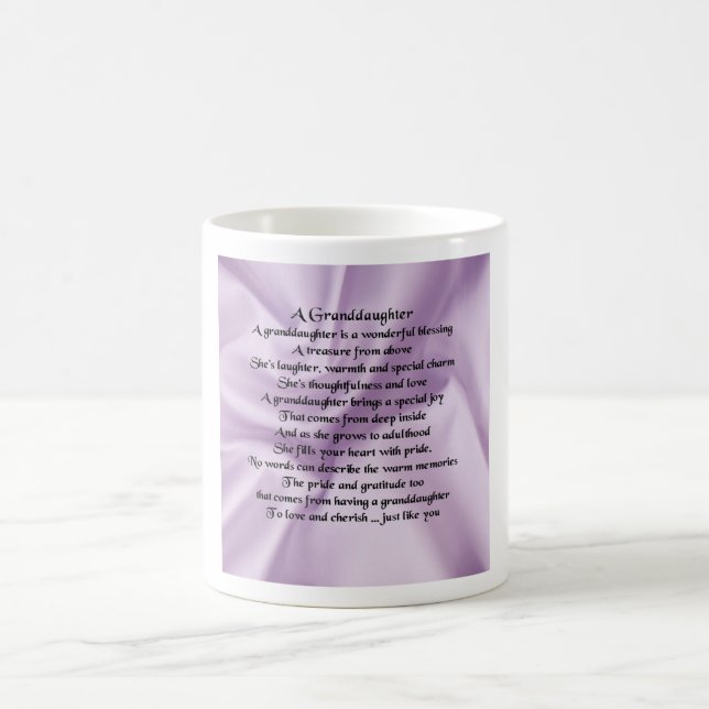 lilac   Granddaughter Poem Coffee Mug (Center)