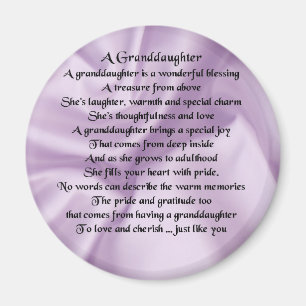 lilac   Granddaughter Poem Magnet