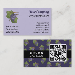 Lilac Grapes Business Card