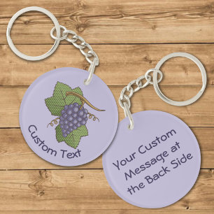 Lilac Grapes Keychain