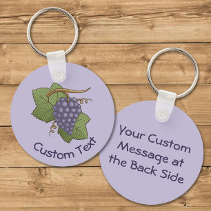 Lilac Grapes Keychain
