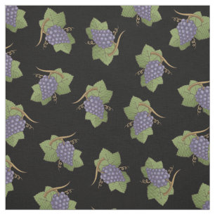 Lilac Grapes Pattern Fabric