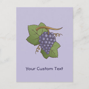 Lilac Grapes Postcard