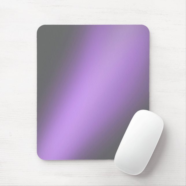Lilac Grey  moonlight ombre  Mouse Mat (With Mouse)