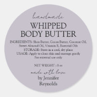 Lilac Handmade Body Butter Organic