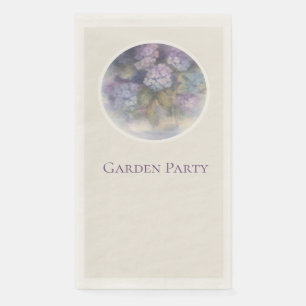 Lilac Hydrangea Garden Party Guest Towels Napkin