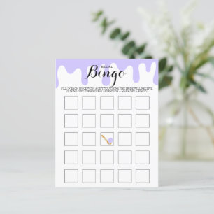 Lilac Ice Cream Bridal Shower Bridal Bingo Game