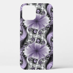 Lilac Illusion Abstract Floral Fractal Art Fantasy iPhone 12 Pro Case
