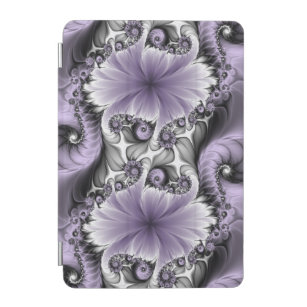 Lilac Illusion Abstract Floral Fractal Art Fantasy iPad Mini Cover