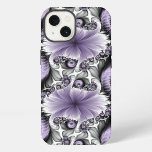 Lilac Illusion Abstract Floral Fractal Art Fantasy iPhone 13 Case