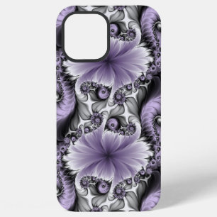 Lilac Illusion Abstract Floral Fractal Art Fantasy iPhone 12 Pro Max Case