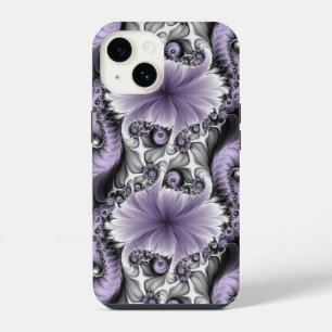 Lilac Illusion Abstract Floral Fractal Art Fantasy iPhone 14 Case