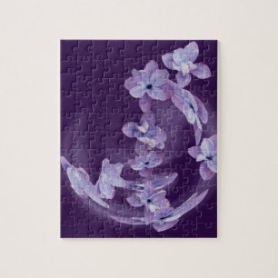 Lilac in circle jigsaw puzzle
