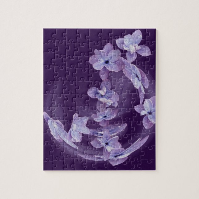 Lilac in circle jigsaw puzzle (Vertical)
