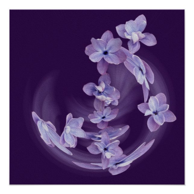 Lilac in circle poster (Front)