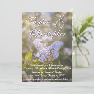 Lilac invitation