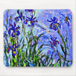 Lilac Irises by Claude Monet Mouse Mat