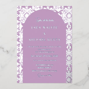 Lilac Italian Geometric Wedding (Solid)