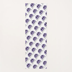 Lilac Jellyfriend Cartoon Yoga Mat