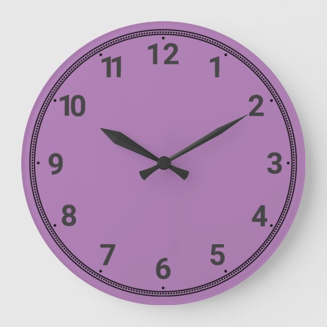 Lilac Large Clock (Front)
