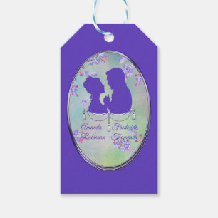 Lilac Lavender Flower Wedding Gift Tags
