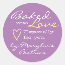 Lilac Lavender Simple Made with Love Heart Pastel