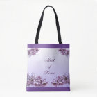Lilac Maid of Honour Wedding Tote Bag