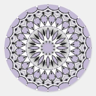 Lilac Mandala (Design 1) Stickers