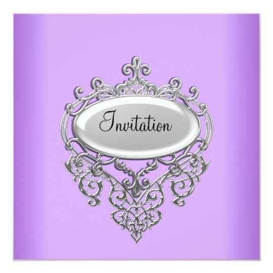 Lilac/Mauve Invitation any Occasion