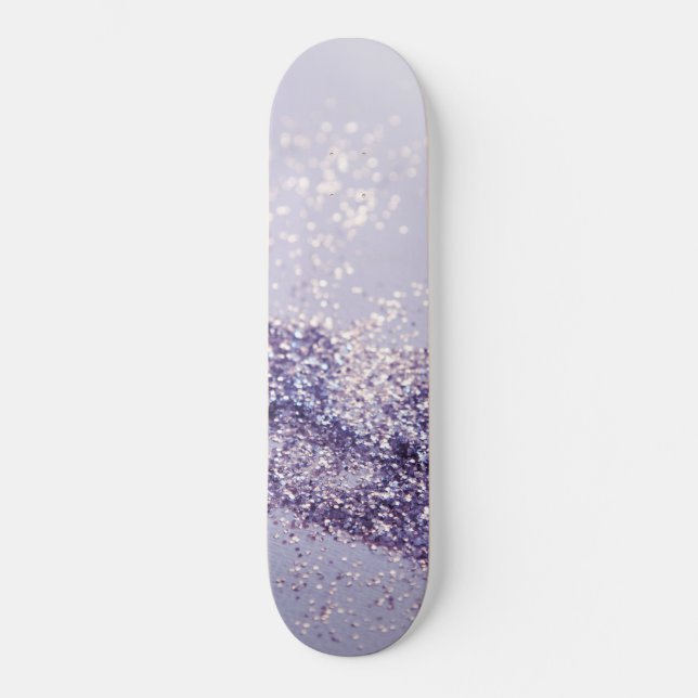 Lilac Mermaid Magic Glitter #1 Skateboard (Front)