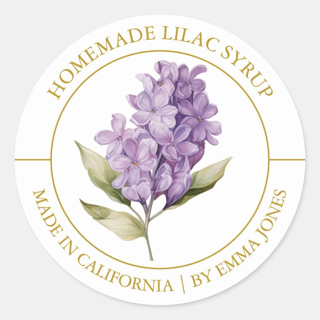 Lilac Modern label (Front)