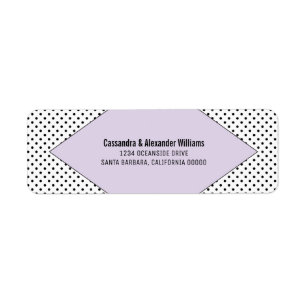 Lilac Modern Polka Dots Wedding