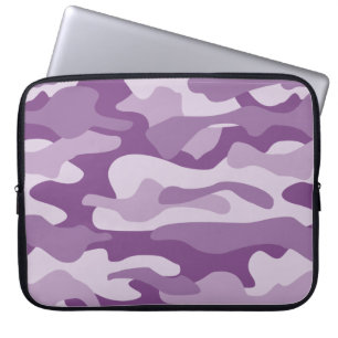 Lilac Monocolor Camo Laptop Sleeve