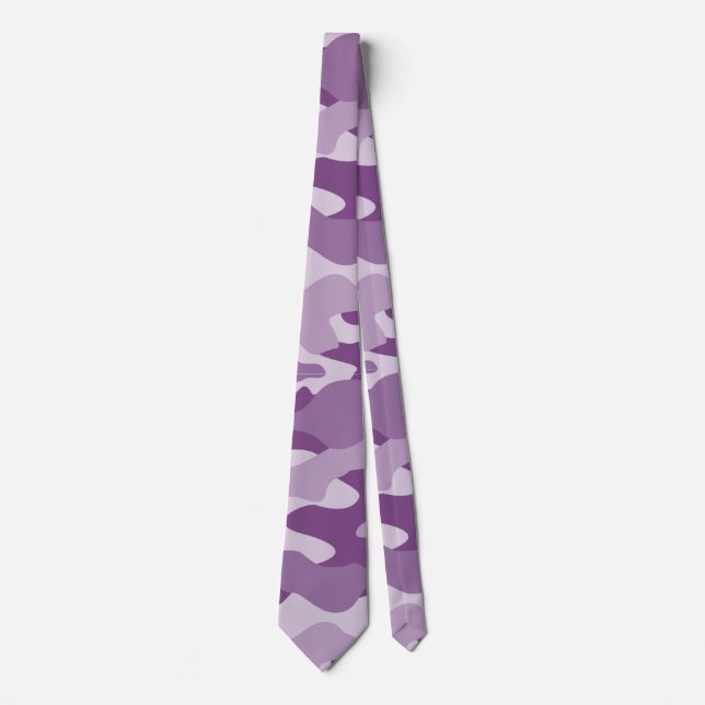 Lilac Monocolor Camo Tie (Front)