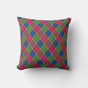 Lilac Moroccan Tile Cushion