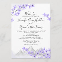 Lilac Mountain Purple Wedding