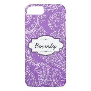 Lilac Paisley iPhone 7 Barely There Case