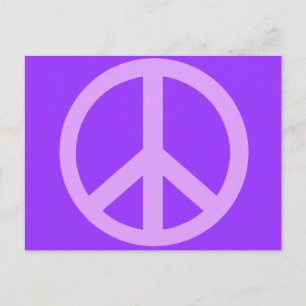 Lilac Peace Sign Products Postcard