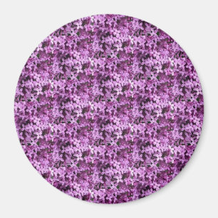Lilac Photo   Tiled Half Drop   Magnet