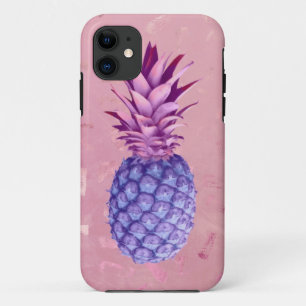 Lilac Pink Glitter Pineapple iPhone 11 Case