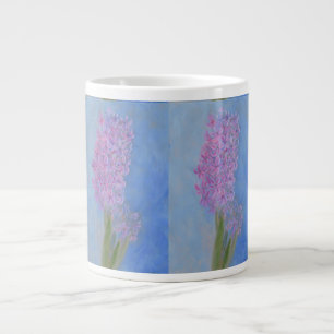Lilac Pink Hyacinth Flower Large Coffee Mug