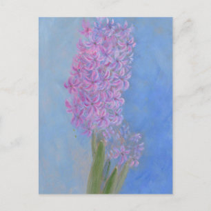 Lilac Pink Hyacinth Flower painting  Invitation Postcard
