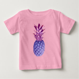 Lilac & Pink Pineapple Baby T-Shirt