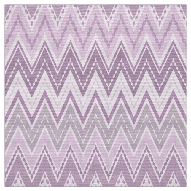 Lilac, pink , zigzag fabric (Swatch)