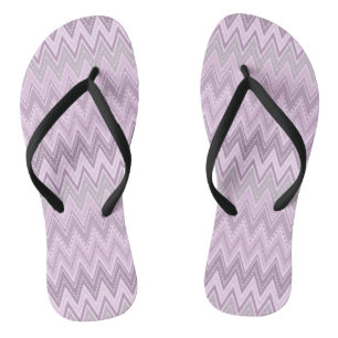 Lilac, pink , zigzag flip flops